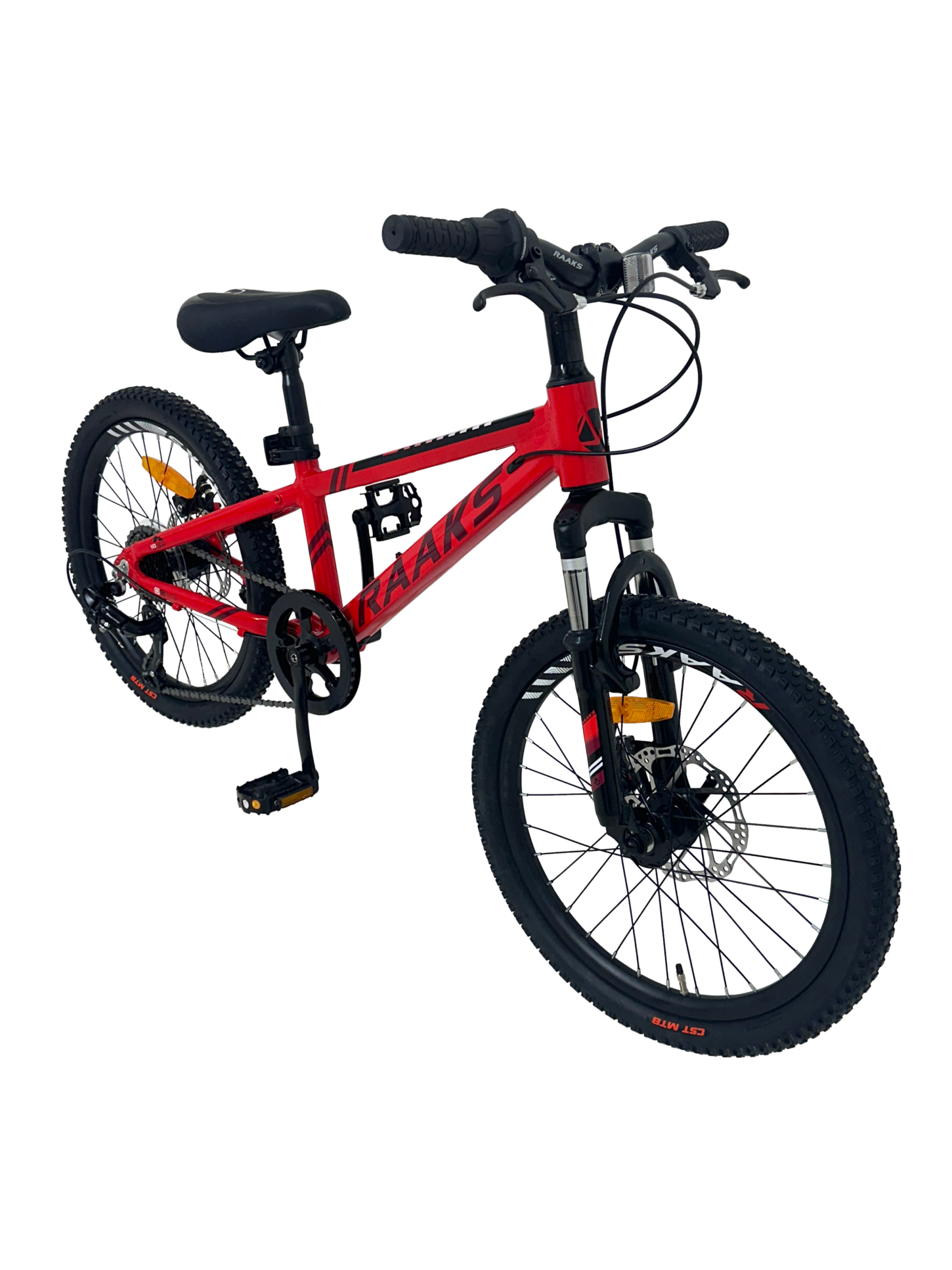 Raaks Dakar 20 inch jongensfiets MTB - rood