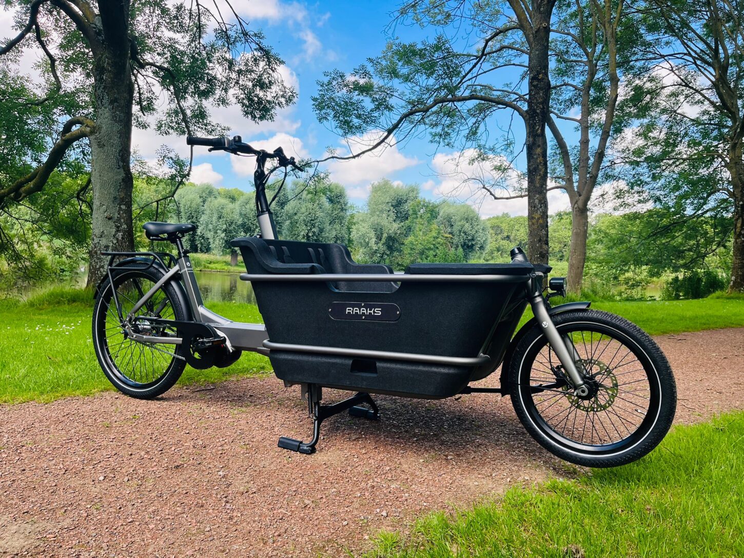 Raaks Rover elektrische bakfiets tweewieler middenmotor - space grey