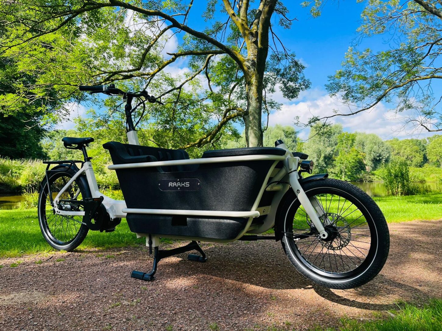 Raaks Rover elektrische bakfiets tweewieler middenmotor - ivor white - Afbeelding 13