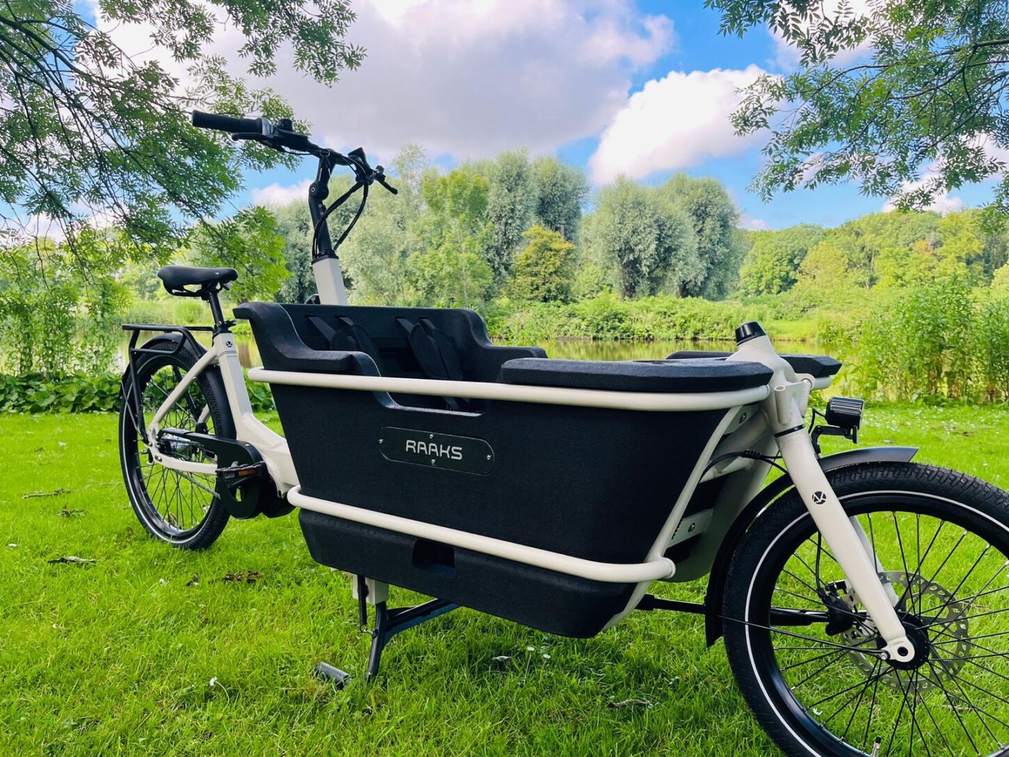 Raaks Rover elektrische bakfiets tweewieler middenmotor - ivor white - Afbeelding 8