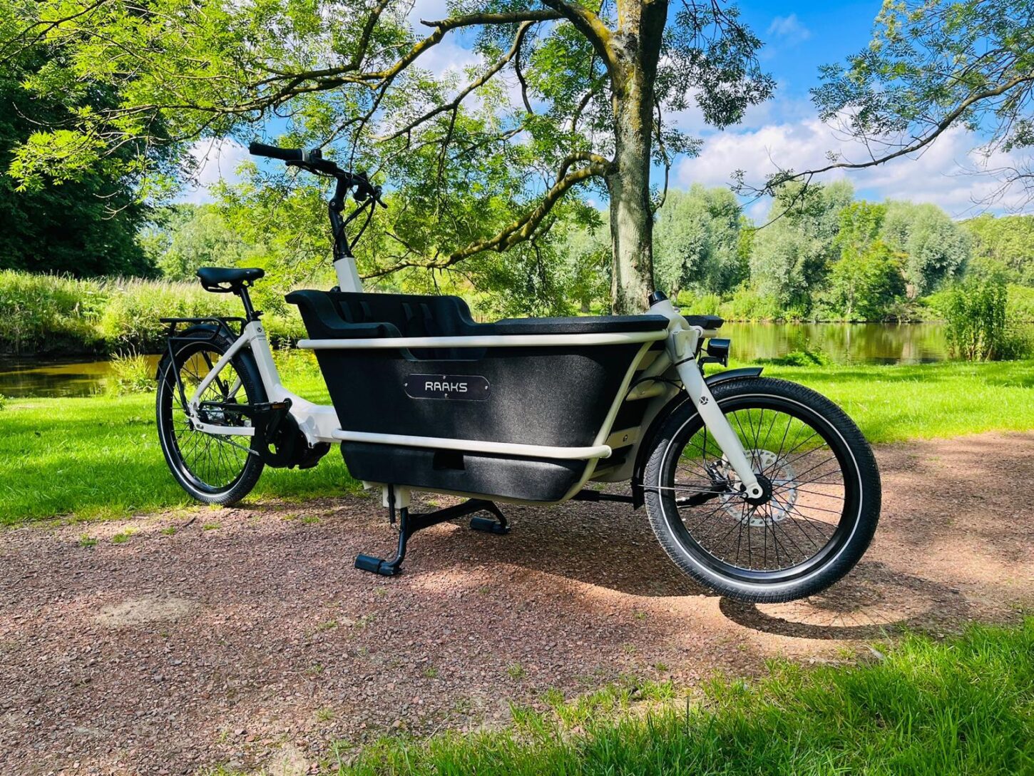 Raaks Rover elektrische bakfiets tweewieler middenmotor - ivor white - Afbeelding 12