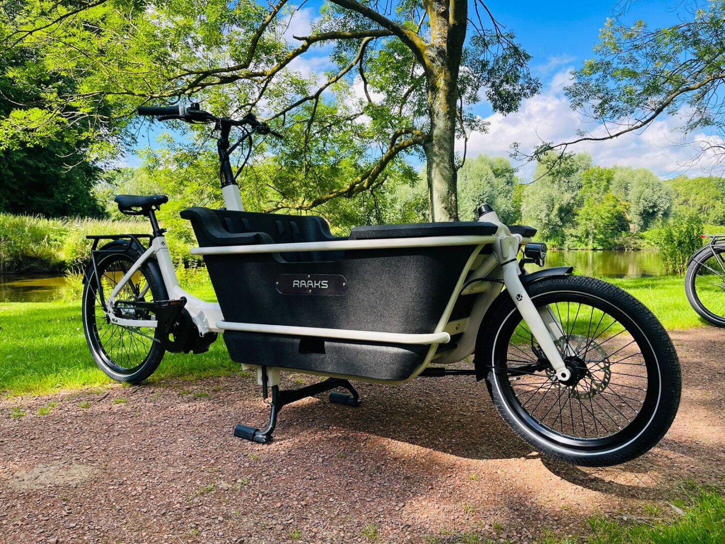 Raaks Rover elektrische bakfiets tweewieler middenmotor - ivor white - Afbeelding 14