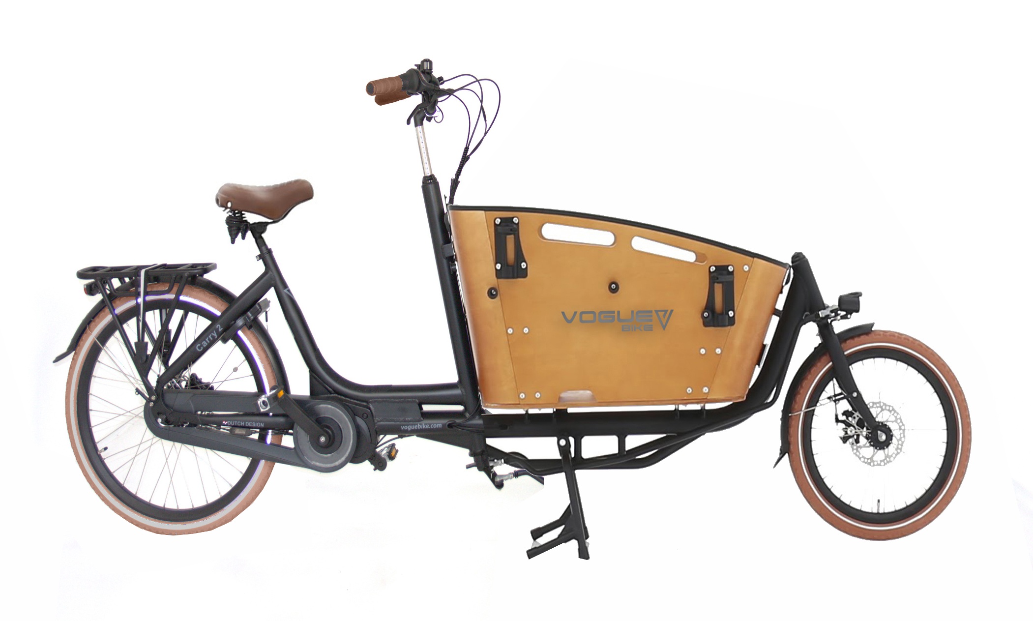 VOGUE CARRY 2 elektrische bakfiets tweewieler middenmotor